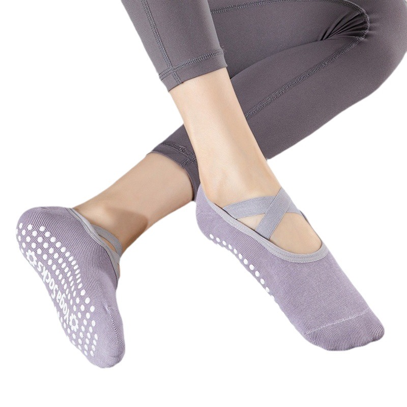 Professional yoga socks Women's Boat socks spring and summer non-slip Pilates beginner indoor special floor socks fitness dance