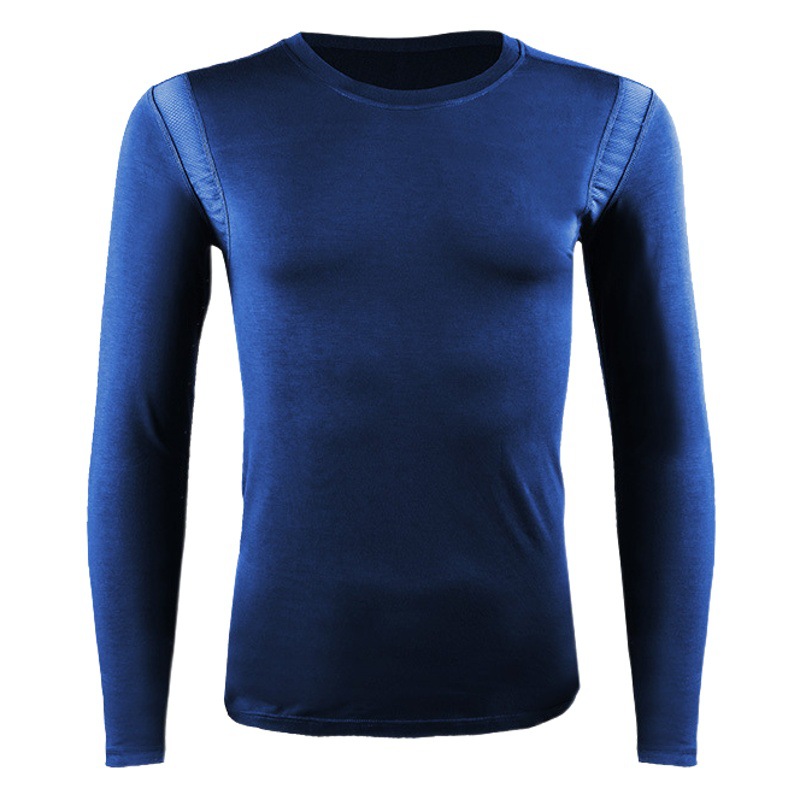 Men's Warm Clothes Autumn Clothes Men's One-Piece V-Neck Thermal Underwear Long-Sleeved Base-Layer Shirt Thin Top Cotton Sweater Autumn and Winter
