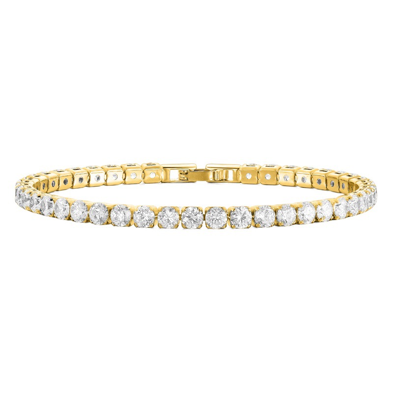 4.0mm zircon tennis bracelet for men and women fashion simple bracelet jewelry ins cross-border factory wholesale