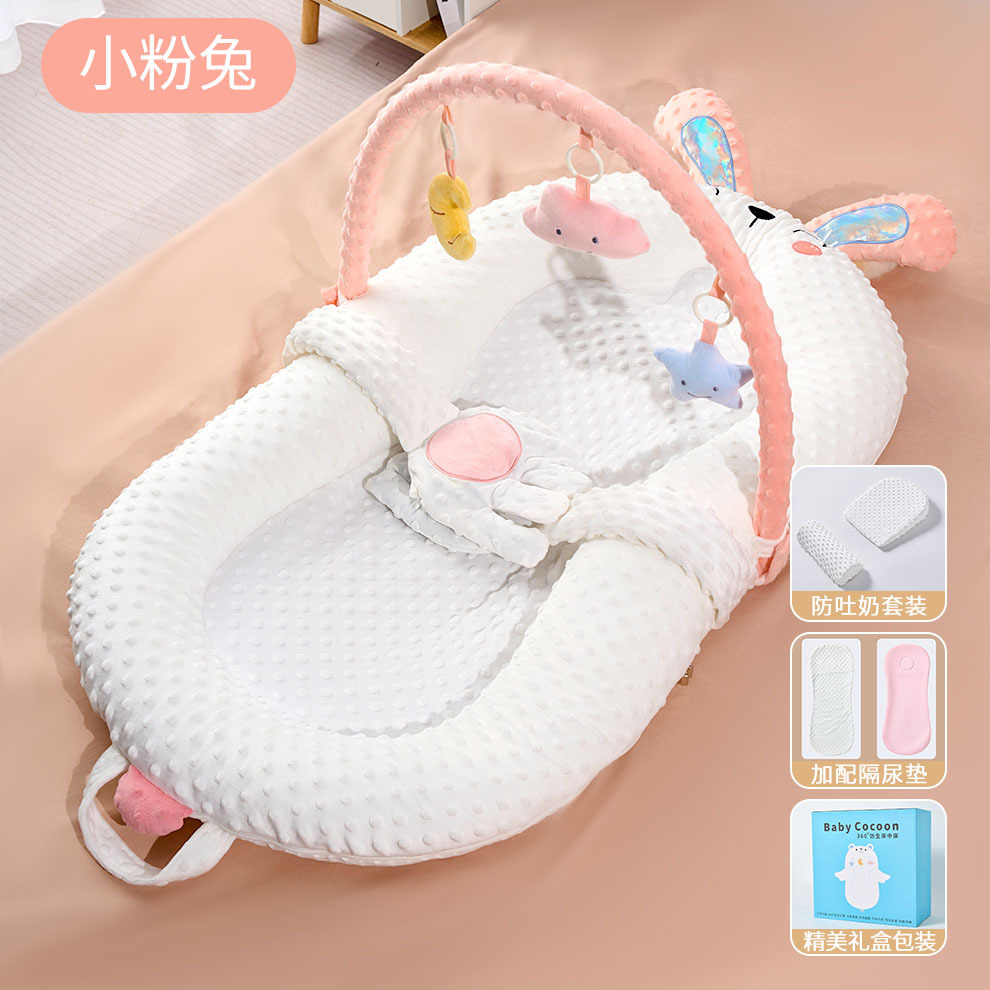 Picture of Infant bed bed multifunctional movable newborn soothing sleeping mat baby sleeping nest foldable anti-pressure ridge protection