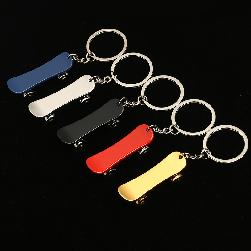 Wholesale Cross-Border Event Gifts Creative Simulation Scooter Key Chain Sports Pendant Metal Key Chain Customization