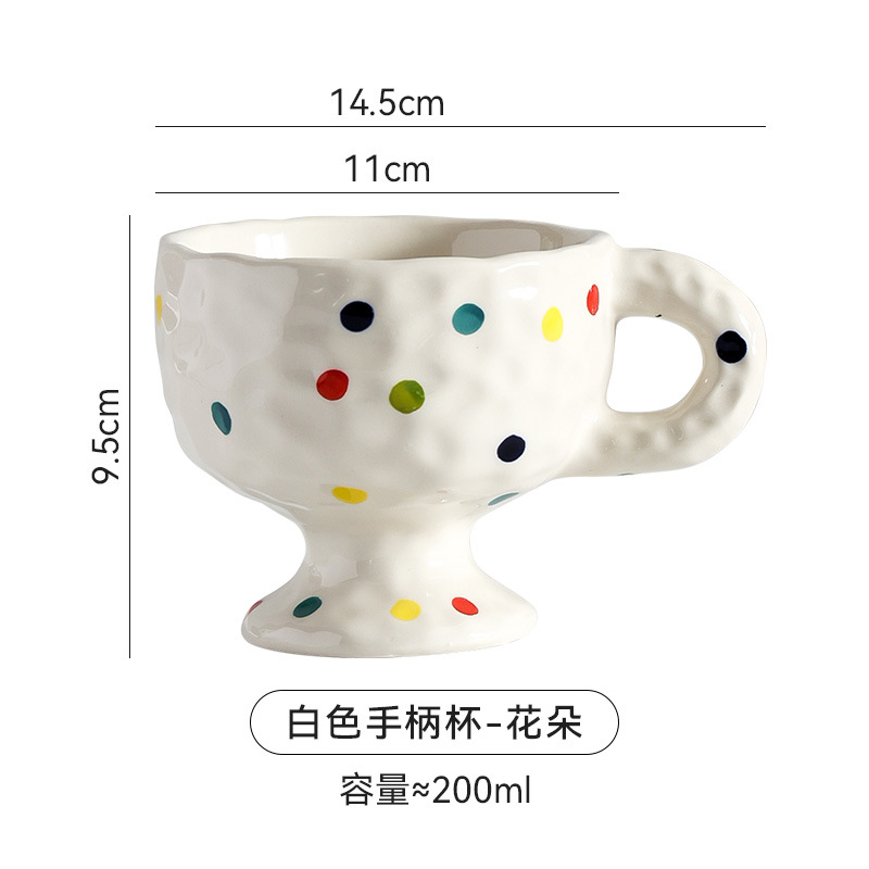 Picture of Personalized Simple Ceramic Creative Mug Hand Kneading Irregular Couple Hand Gift Drinking Cup Tea Cup Tall Coffee Cup