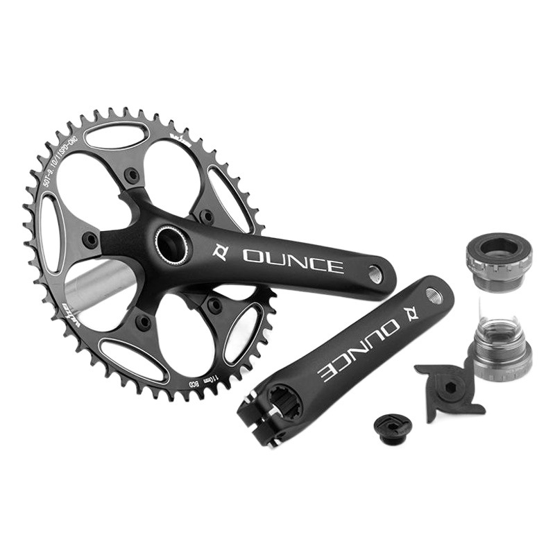 Prowheel Haomeng Road Bike Crankset 110Bcd Positive and Negative Teeth 5-Claw Single Disc Bicycle 170 Left and Right Crank