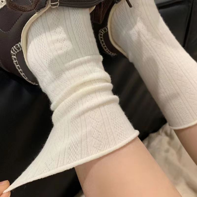 [a generation of hair] summer thin deodorant socks children pile spring and summer in the tube sweat-absorbent sports dark lines breathable