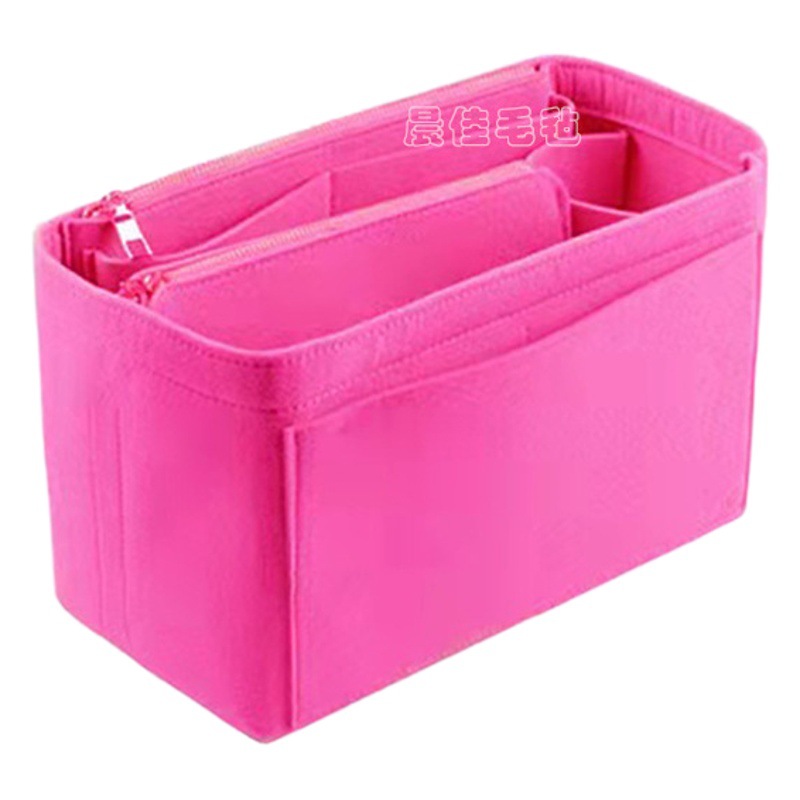 Felt Cosmetic Bag, Simple and Fashionable Felt Cosmetic Cosmetics Bag, Mommy Travel Bag, Liner Bag with Logo Printed