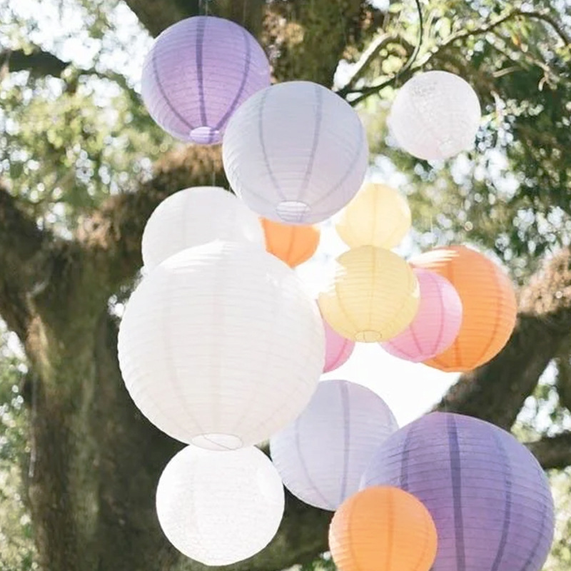 Picture of [Hengyue] National Day and Mid-Autumn Festival Wedding Shopping Mall Decoration Round Paper Lanterns DIY Handmade Lanterns Manufacturer