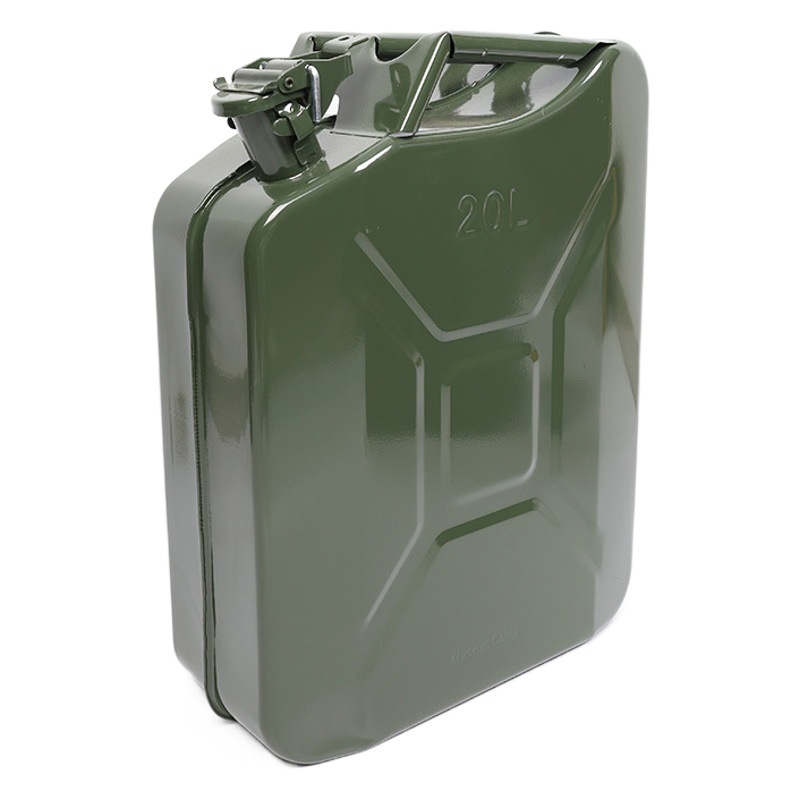 Shenju Brand American-Style Oil Drum 5L 10L 20L Portable Gasoline Drum with Thickened Press-Fit Metal Cap Duckbill Iron Drum