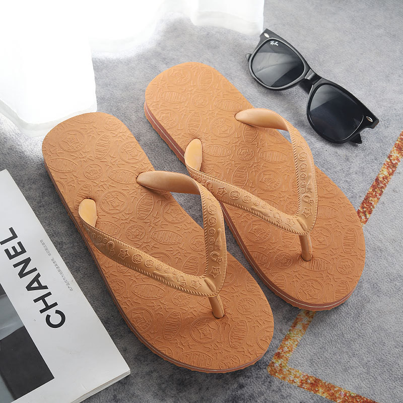 Zhongguang Thailand New Mart Thai Flip-Flops for Men and Women Three-Ear Rubber Non-Slip Wear-Resistant and Odor-Resistant Vietnamese Sandals