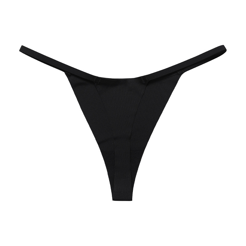 Picture of European and American Sexy Exquisite Tape Girl's T-pants plus size Low Waist Non-marking Ice Silk Quick-drying Cotton Crotch Women's thong