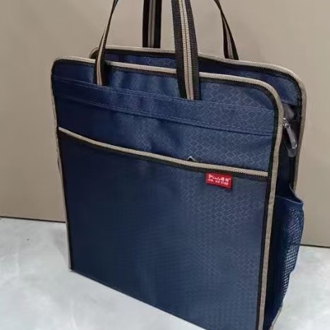 Handbag Vertical Oxford Cloth Business Commuter Meeting Leisure Document Bag Zipper Student Information Bag Briefcase