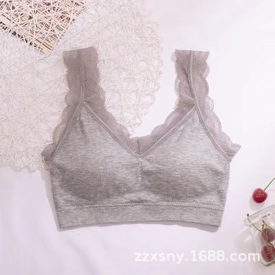 Picture of Fengzhixin Underwear Thickened Bra Small Chest Push-up Bra No Steel Rings Sports Thin Girl Vest Beautiful Back 1613