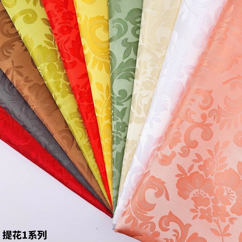 Wholesale Dark Pattern Jacquard Fabric Packaging Gift Box Ancient Han Dynasty Performance Clothing Cos Lolita Satin Jacquard Fabric