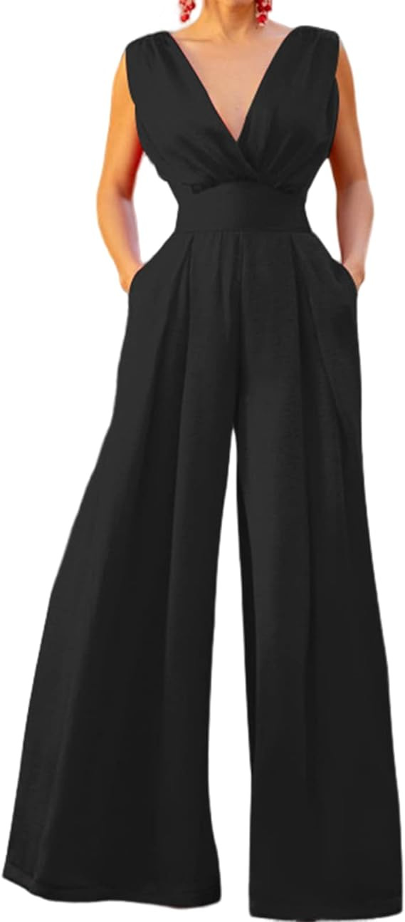 Picture of 2024 Cross-border Foreign Trade Spring and Summer Chinese Style Long Dress New Chinese Style Jumpsuit V-Neck Mid-waist Temperament Commuter Jumpsuit