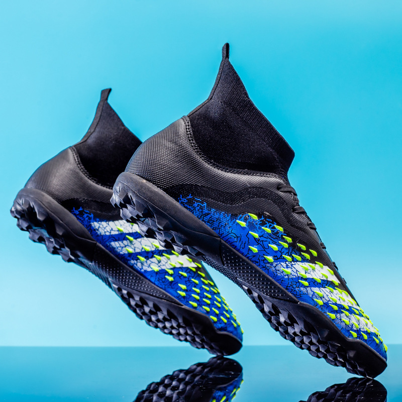 Picture of Falcon high-top football shoes long nail AG youth middle school student sneakers sports artificial lawn TF broken nail men