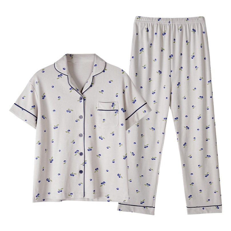Pajamas for Women Summer Pure Cotton Short-Sleeved Pants Summer Women's Cotton Thin 2025 New Half-Sleeved Home Clothes