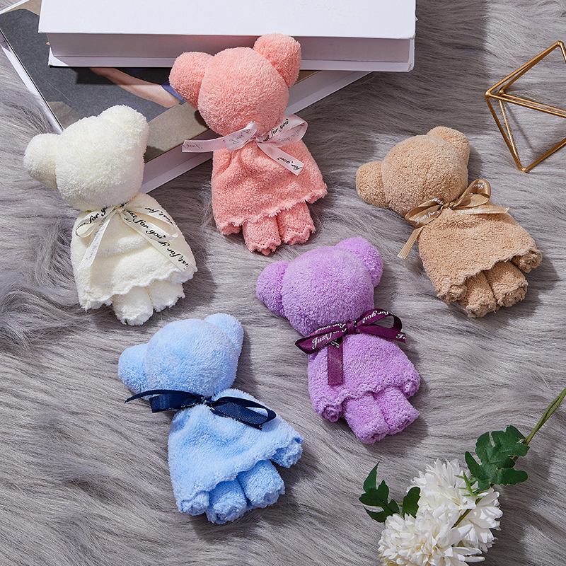Picture of Bear Towel Souvenir Wedding Opening Small Gift Kindergarten Graduation Wedding Shop Creative and Practical Return Gift Wholesale