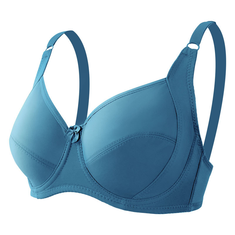 Picture of Amazon cross-border plus size D cup bra side support traditional cotton Cup underwear big chest small adjustable bra