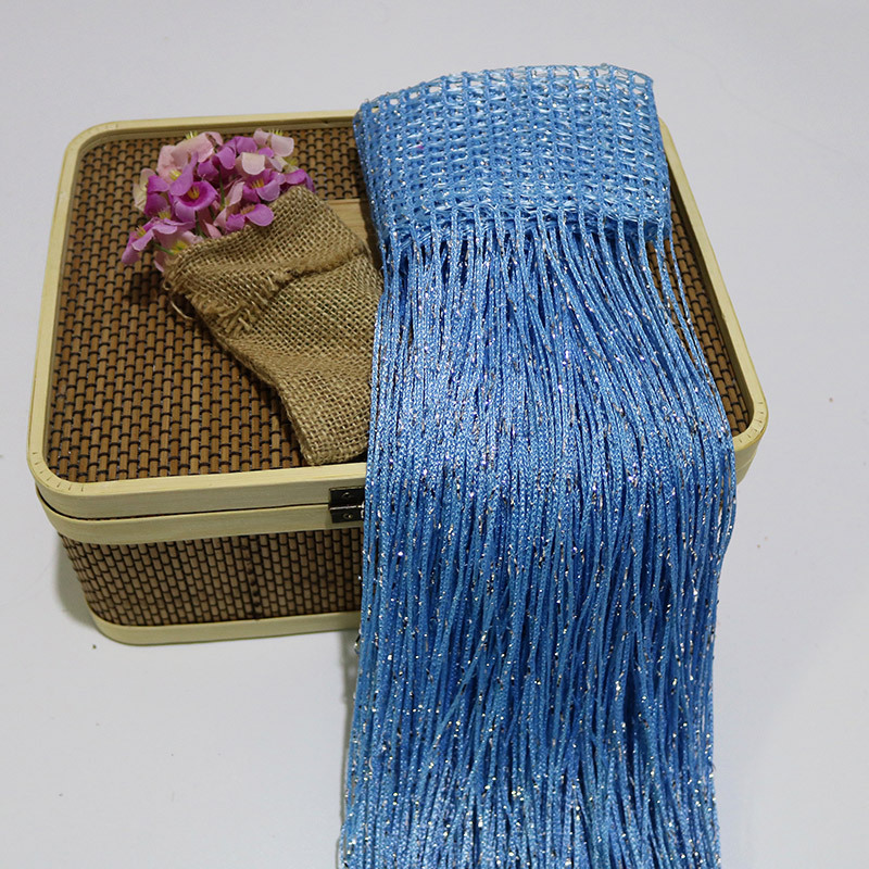 Picture of Hot Selling Encrypted Silver Thread Curtain Door Curtain Hanging Curtain Partition Entrance Curtain Non-Tangled Korean Wedding Decorative Curtain Wholesale