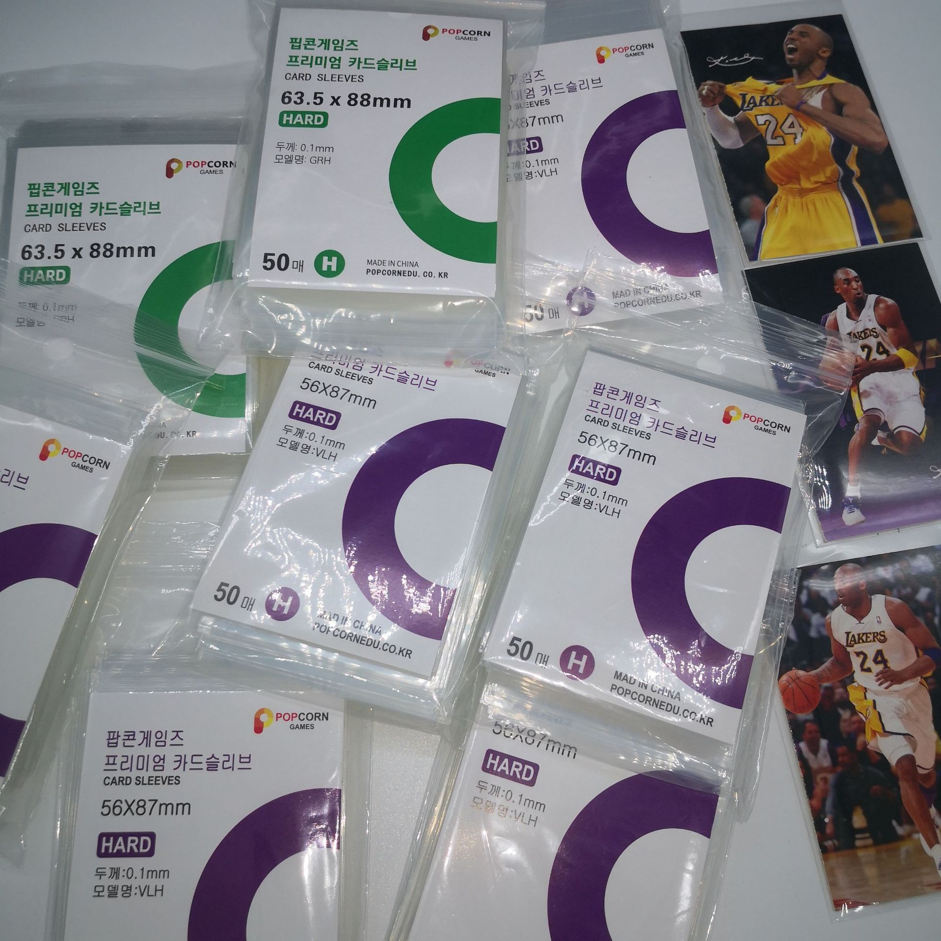 Picture of 20 silk high transparent CPP card film 3 inch album small card goo card set 6 inch raw writing yum polo popcorn