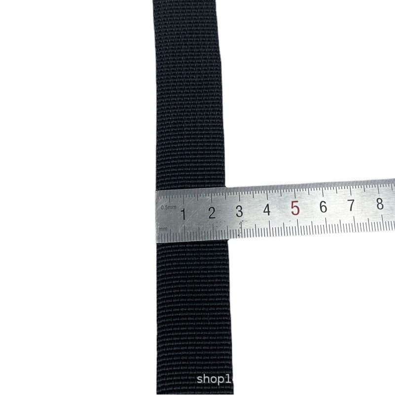 Encrypted Black 600D American Pattern Ribbon Color Fine Pit Pattern Bag Ribbon PP Polypropylene Ribbon Pet Traction Belt