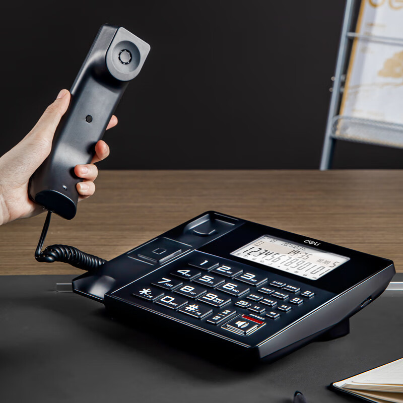 Picture of deli 799 RecordinG Telephone Fixed Landline Office Home Data Display 4G Memory Card