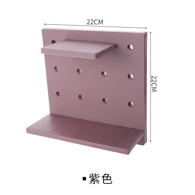 Picture of Casual Plastic Hole Board Set Living Room Kitchen Wall Bedroom Storage Wall Partition Home Wall Hanging Shelf
