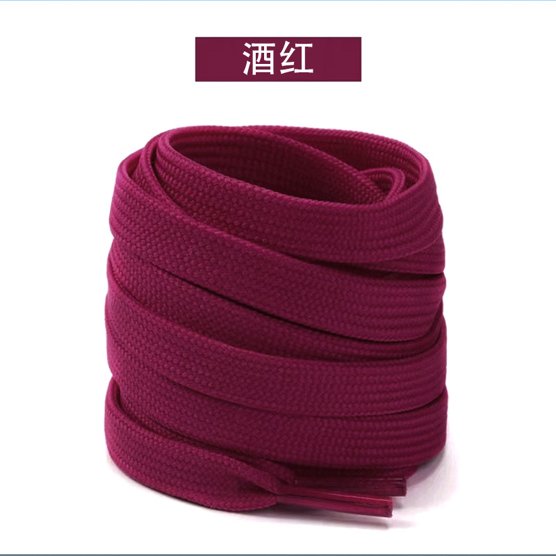 Picture of Shoelaces White Shoes Casual Shoelaces Flat Thickeneded Double Layer Fine Grain Shoelaces Ins Trendy White Pink Shoelaces Wholesale