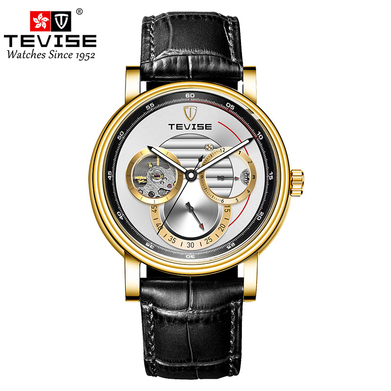 Tevise Brand Watch Waterproof Luminous Simple Business Fully Automatic Mechanical Men's Watch Men's Watch