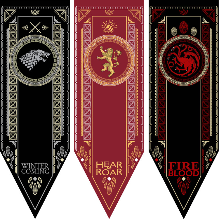 in stock wholesale 48*150cm rights game decorative flag long