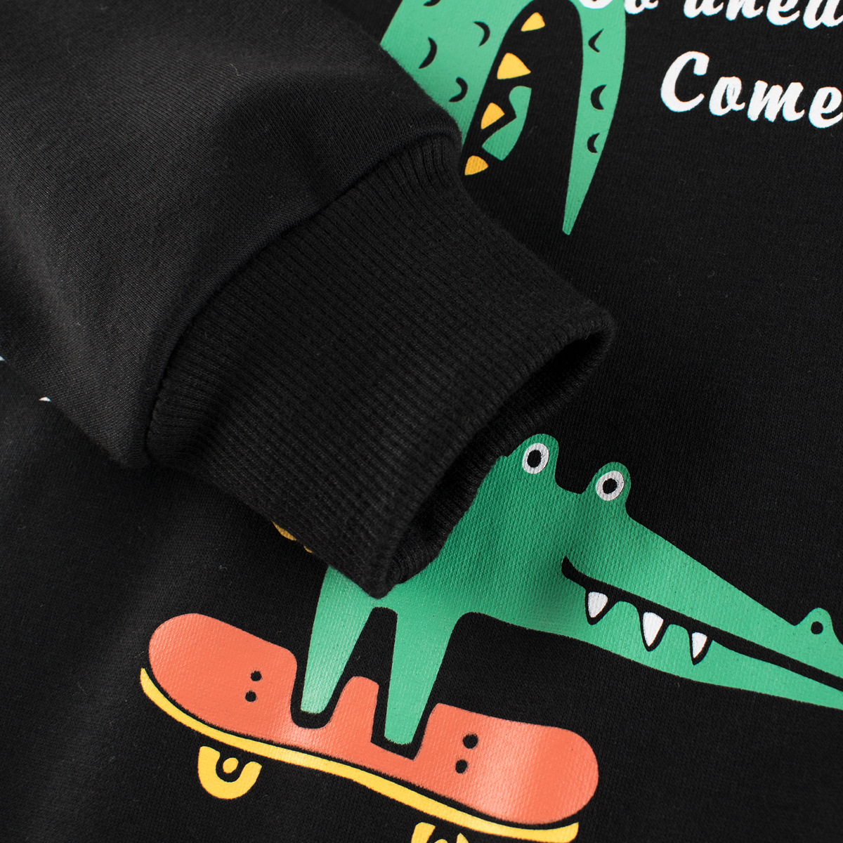 Picture of 27kids brand children's clothing autumn and winter trendy children's sweater fleece-lined baby boys' clothes cross-border supply one-piece delivery