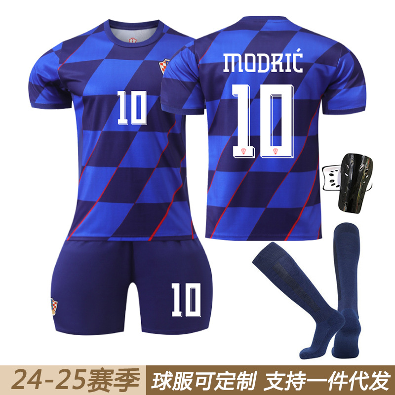 2425 Croatia away to the European Cup national team jersey football uniform 10 Modric suit wholesale cross-border