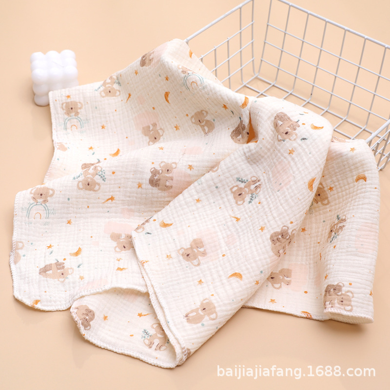 Picture of Baby Towel two-layer cotton gauze class A bath towel hospital newborn bag newborn bath towel wholesale