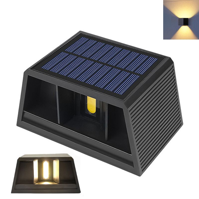 Hengnuo's New Outdoor Wall Lamp Courtyard Landscape Decoration Atmosphere Lamp Garden Wall Waterproof Solar Wall Washer Lamp