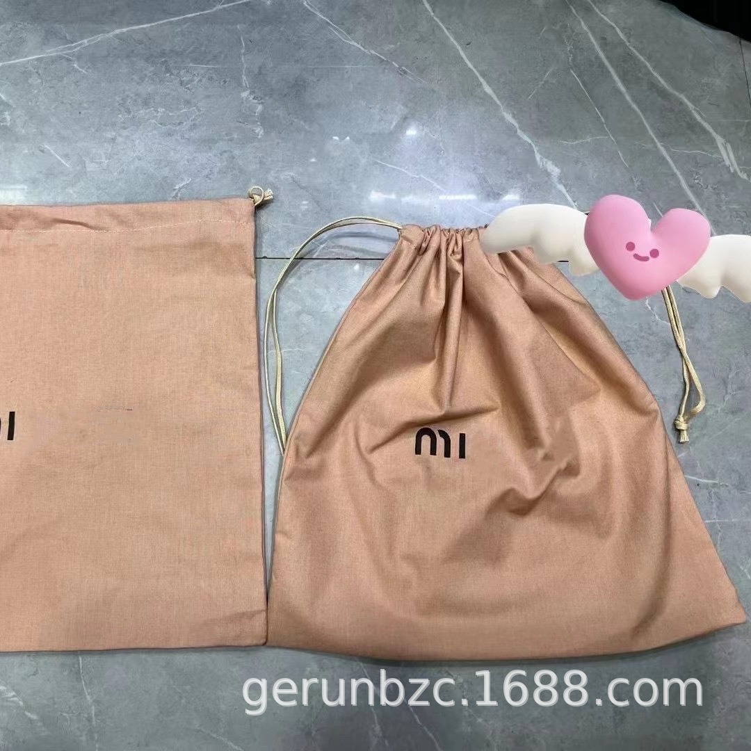 European and American Big Brand m Miu Shoes Dust Bag, Bag, Cloth Bag, Complete Packaging Set in Stock