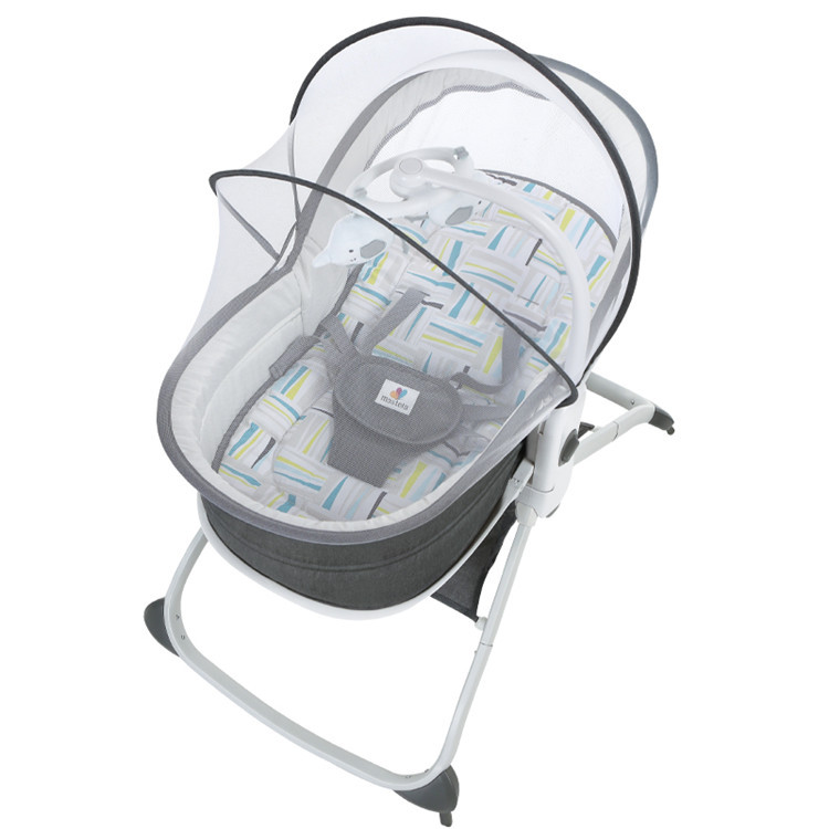 Picture of Baby Shaker electric vibration comfort Shaker can lift portable bedside bed newborn baby bed can sit and lie