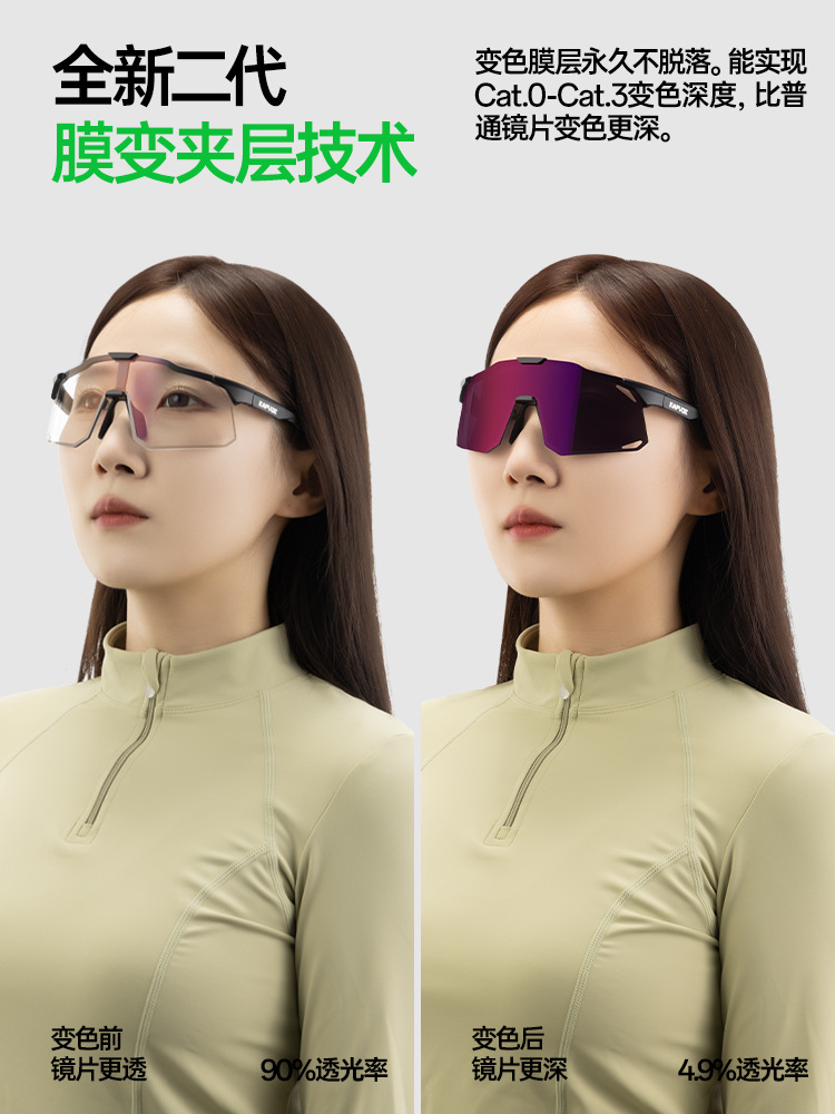KAPVOE Cycling Glasses Film Modified UV Protection Outdoor Road Bike Windproof Visibility