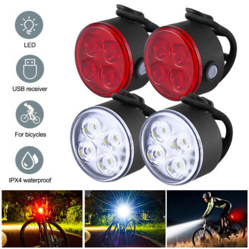Picture of Bicycle Front and Rear Lights Cross-Border New Product Type-C Rechargeable Headlight Tail Light Set Mountain Bike Cycling Equipment