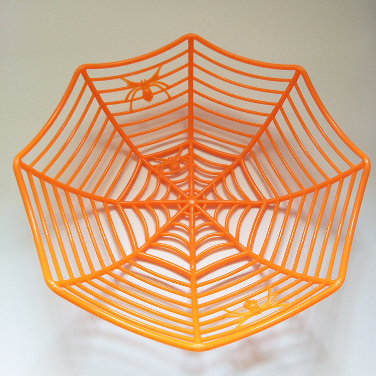 Picture of Spider Web Decoration Props Spider Halloween Gift Simulation Plastic Spider Toy Accessories Ghost Festival Fruit Basket