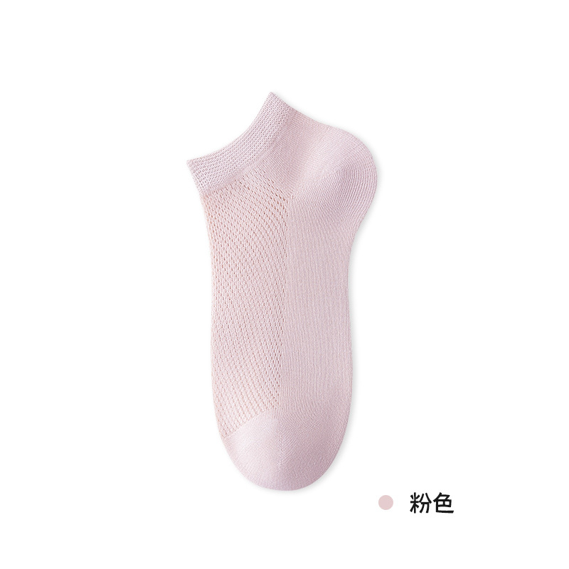 Picture of Socks Women's Boat Socks Do Not Fall with Pure Cotton Women's Socks Summer Thin Mesh Socks Sweat Absorbing Deodorless Bone-free Socks Zhuji Hosiery