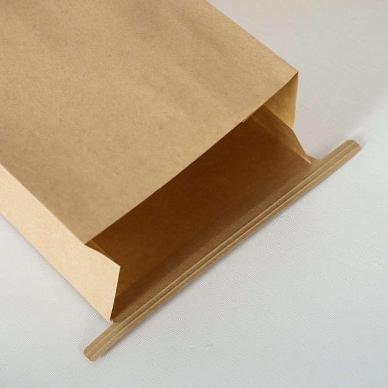 Picture of Spot Window Toast Bread Bag Kraft Paper Wire Baked Tea Snacks Transparent Packaging Paper Bag Manufacturer Wholesale