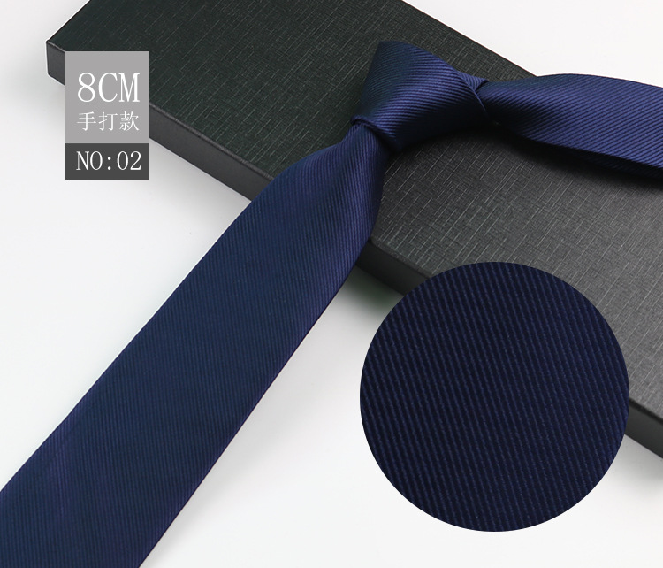 Picture of Men's Tie Business Shirt Stripesd Security Professional Formal Wear Wholesale Plus Logo Manufacturer 8cm Hand-Made
