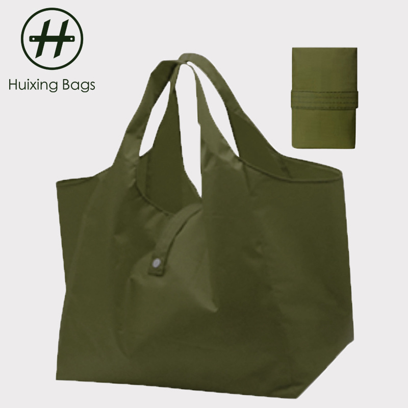 Japanese Foldableable Environmentally Friendly and Convenient Large Supermarket Shopping Bag Foldableable Storage Waterproof Oxford Cloth Grocery Shopping Bag