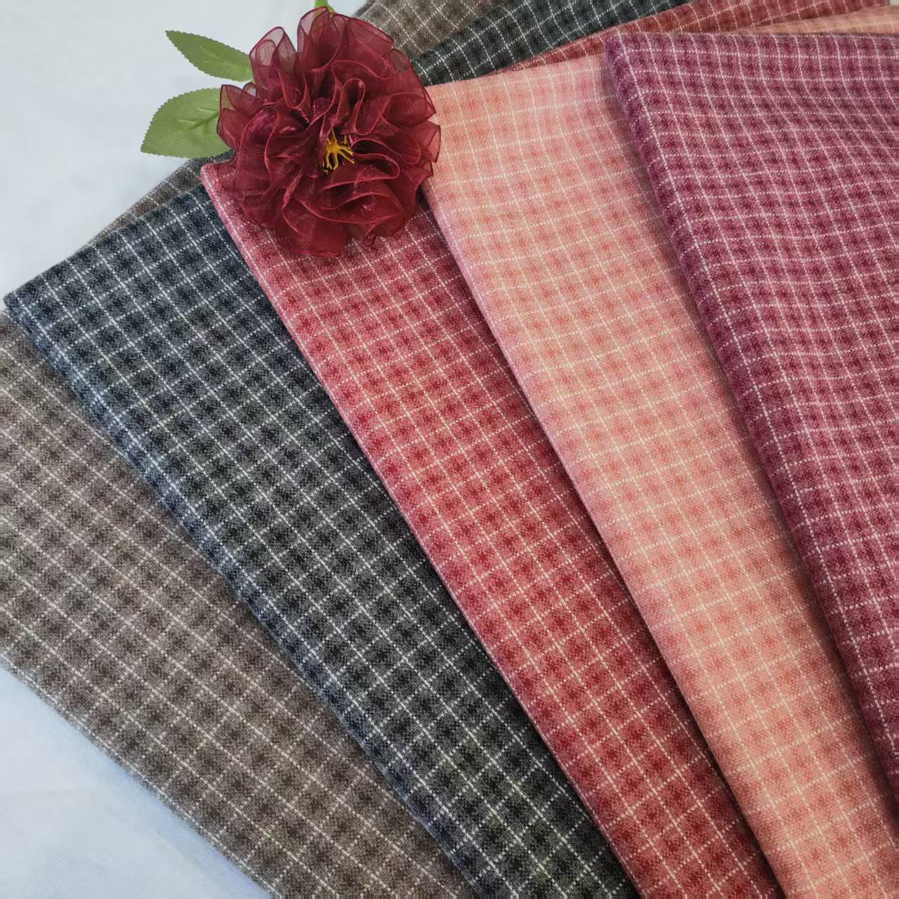 Picture of Shaoxing manufacturer spot 25 knitted micro-elastic small jacquard plaid fashion children's shoes and hats, luggage plaid coarse woolen wool