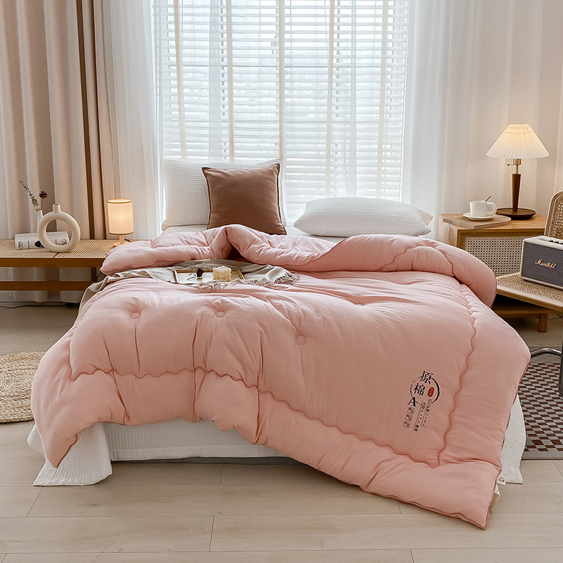 Picture of Class A Raw Cotton Soybean Fiber Quilt Japanese Soybean Quilt Spring and Autumn Quilt Core Thickened Winter Quilt Student Quilt Gift Quilt
