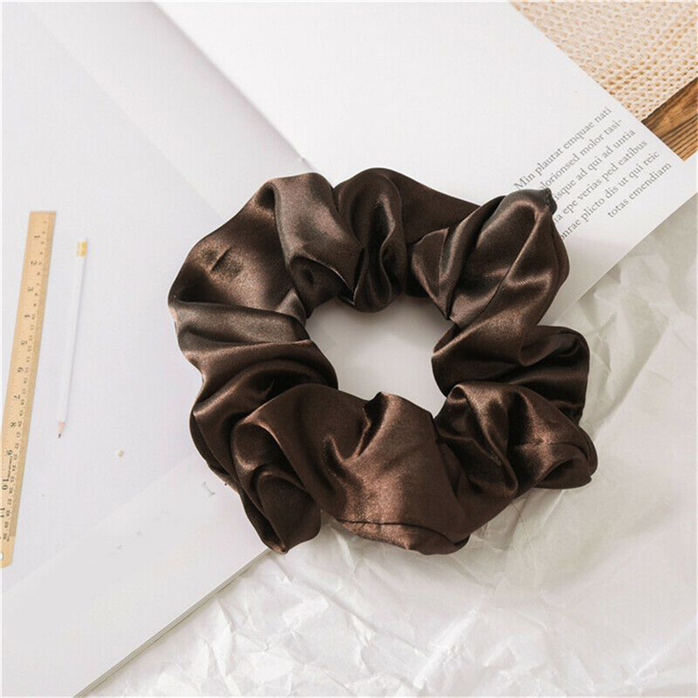 Picture of Cross-border large intestine ring hair ring South Korea knot east ins solid color net red hair rope simple hair accessories factory wholesale