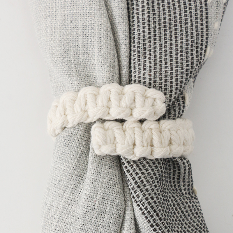 Picture of Cotton and Linen Curtain Tie Rope, Hand-Woven Cross-Border Supply of Straps, Simple and Versatile Back Tie Decorative Rope