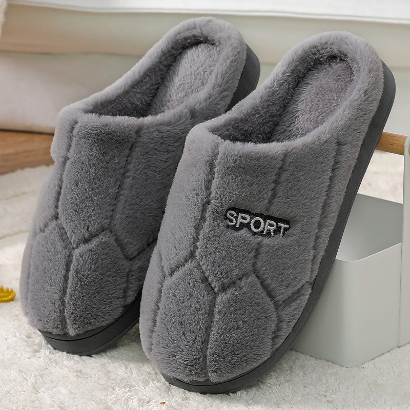 Cotton Slippers Women's Autumn and Winter Indoor Wool Slippers Warm Cute Household Couple Cotton Slippers Non-slip Moon Shoes Wholesale