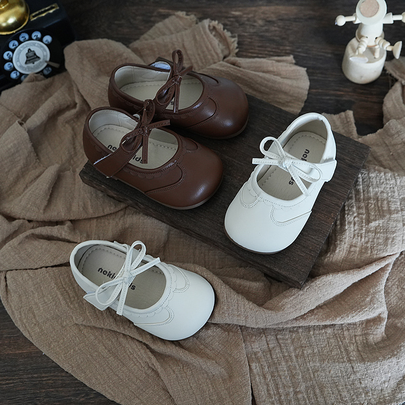 [Size 16--25] Autumn New Soft-Soled Baby Girl's Small Leather Shoes Soft-Soled Non-Slip Breathable Princess Shoes Toddler Shoes