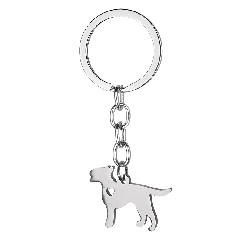 Cross-Border Amazon Xiyin Hot-Selling Stainless Steel Keychain with Chain Cartoon Animal Versatile Trendy Necklace Sku20