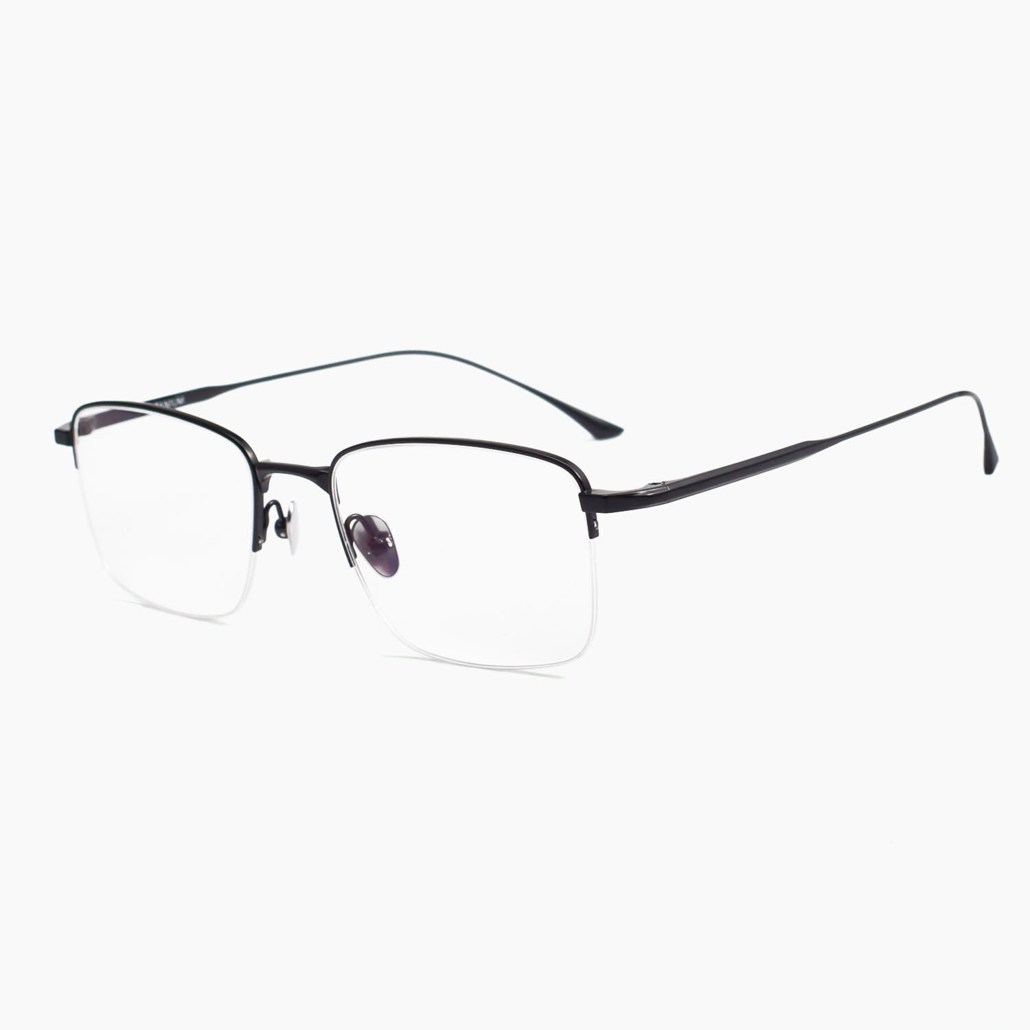 Picture of Gao Qilan same style MIES pure titanium square frame gold silk glasses frame Shenzhen wholesale business casual half frame glasses frame